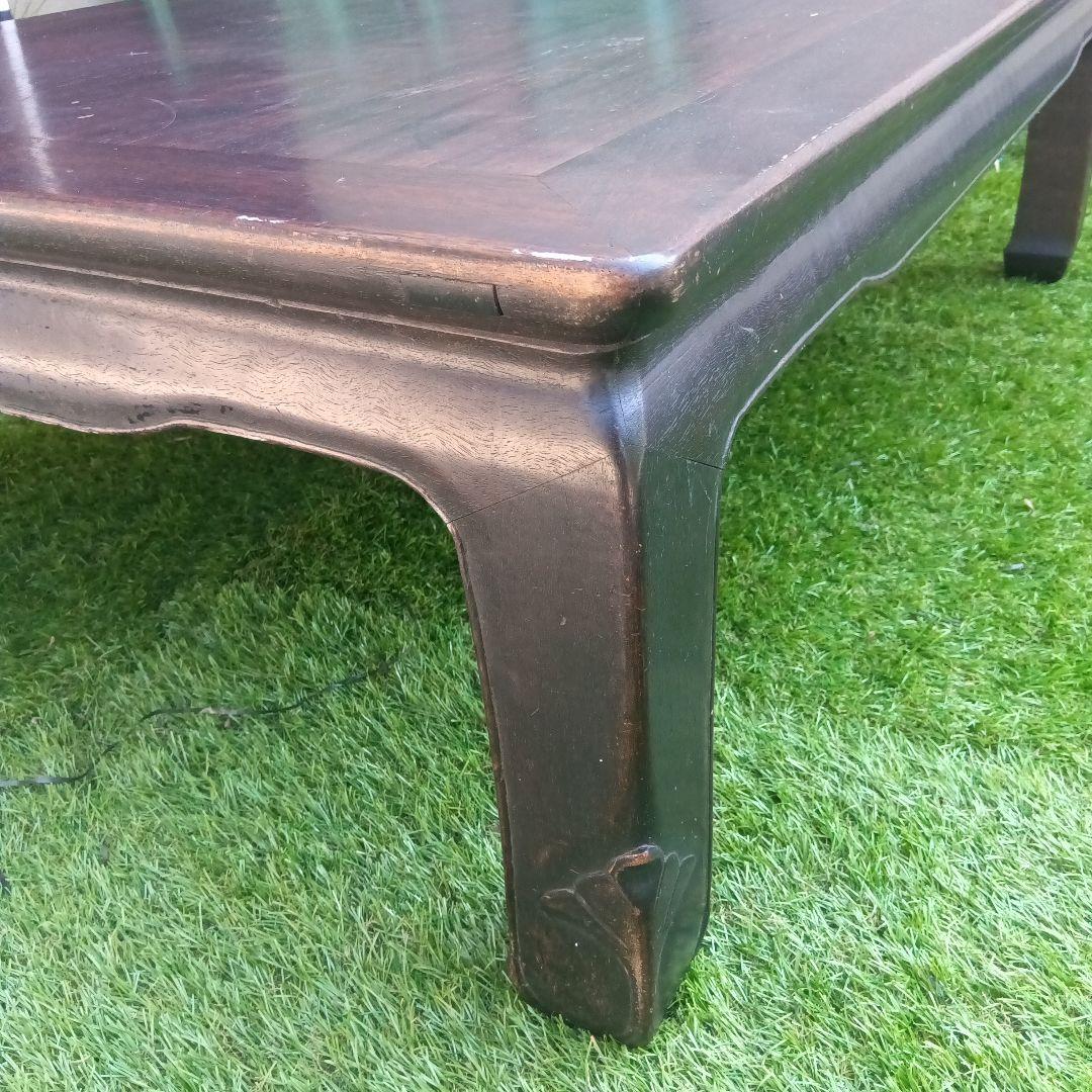 紫檀　座卓　昭和レトロ　希少　アンティーク　たのメル便