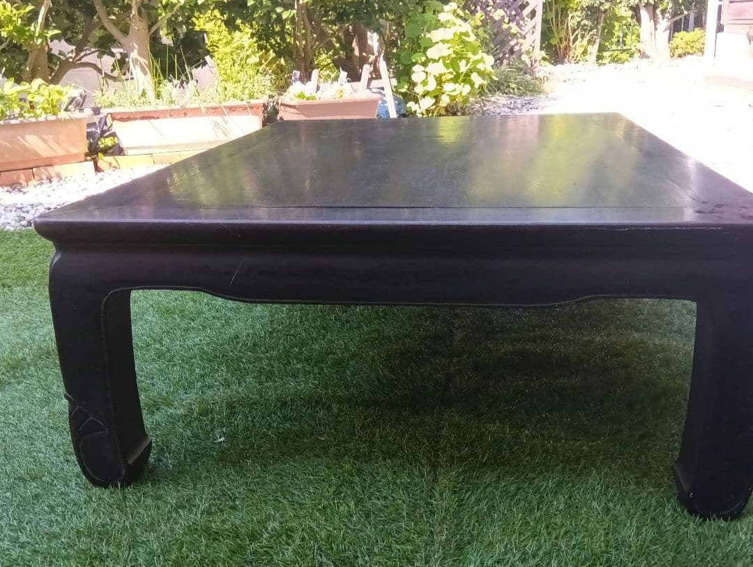 紫檀　座卓　昭和レトロ　希少　アンティーク　たのメル便