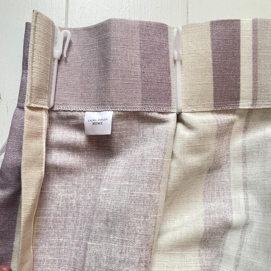 ローラアシュレイ★ストライプ 未使用カーテン 1枚 幅135×丈93㎝