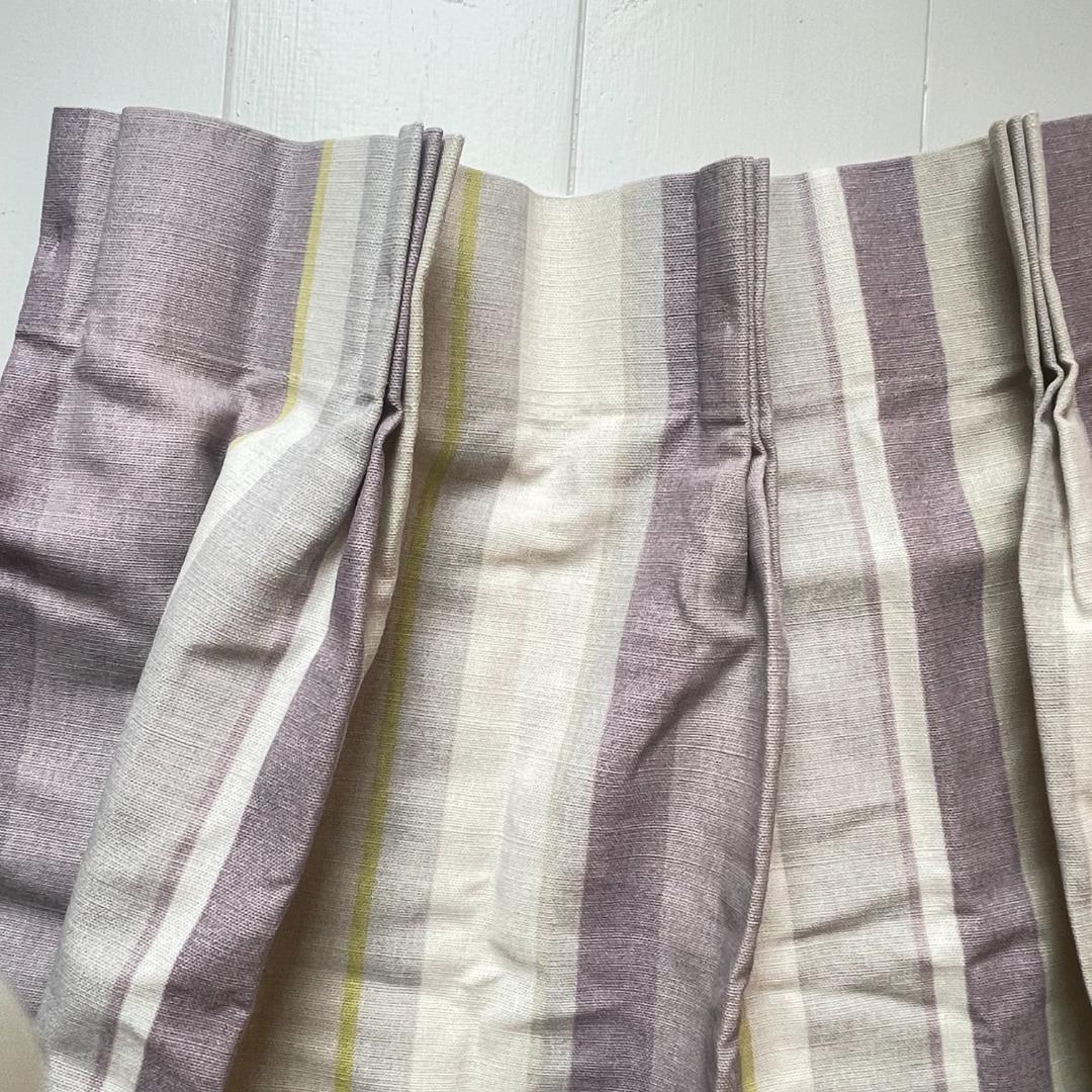 ローラアシュレイ★ストライプ 未使用カーテン 1枚 幅135×丈93㎝