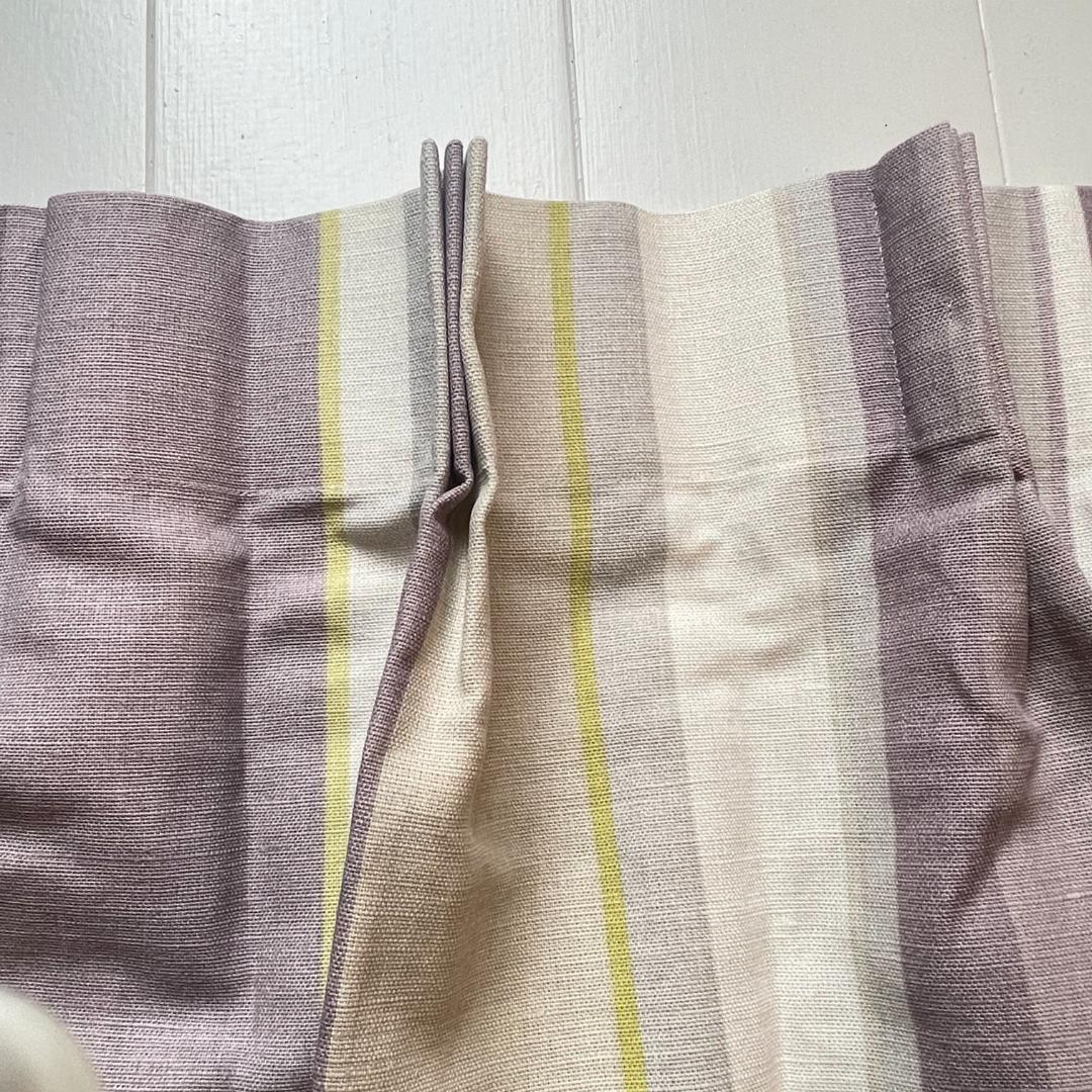 ローラアシュレイ★ストライプ 未使用カーテン 1枚 幅135×丈93㎝