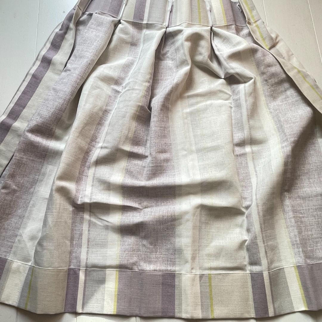 ローラアシュレイ★ストライプ 未使用カーテン 1枚 幅135×丈93㎝