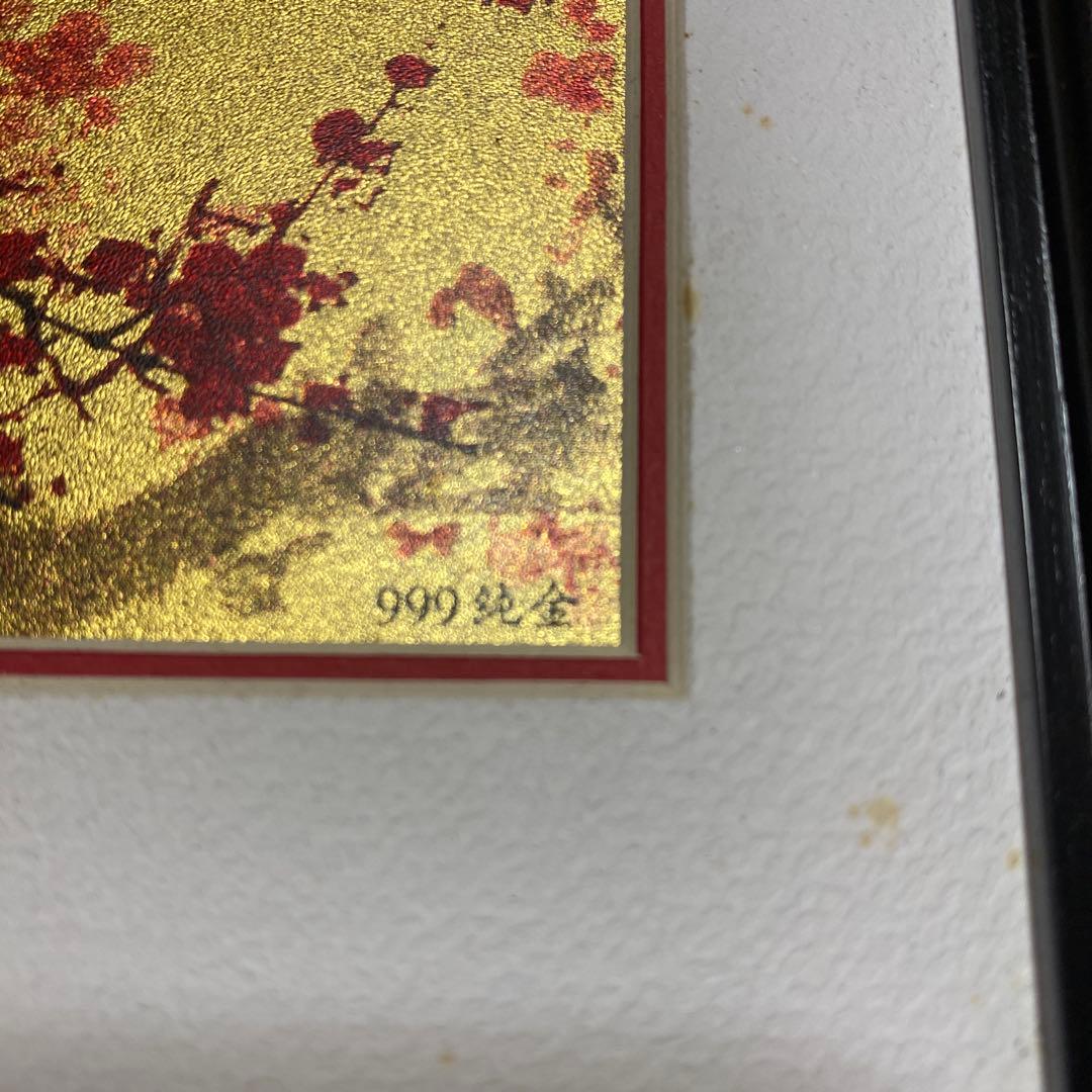 金箔工芸画　桜デザイン　美品