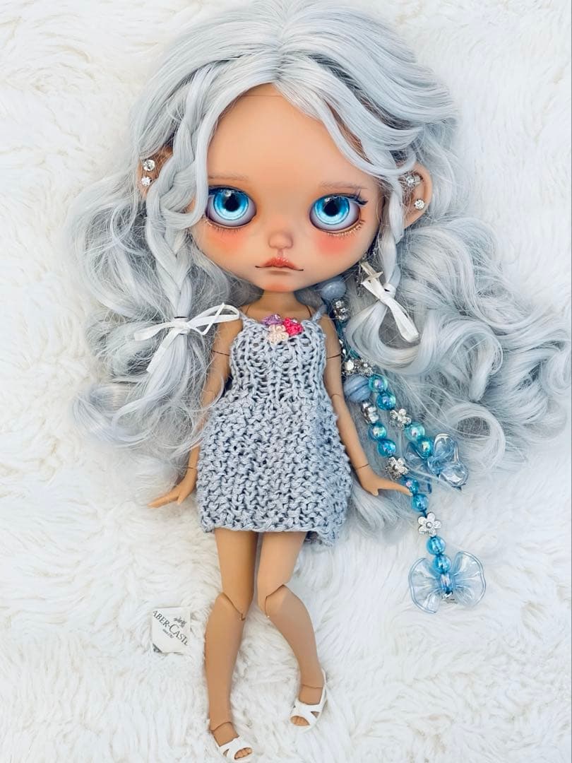 アイシードールカスタム　褐色♡雪の姫♡首位置修正あり♡パテ盛り