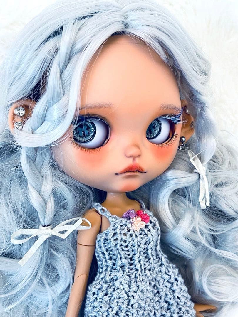 アイシードールカスタム　褐色♡雪の姫♡首位置修正あり♡パテ盛り