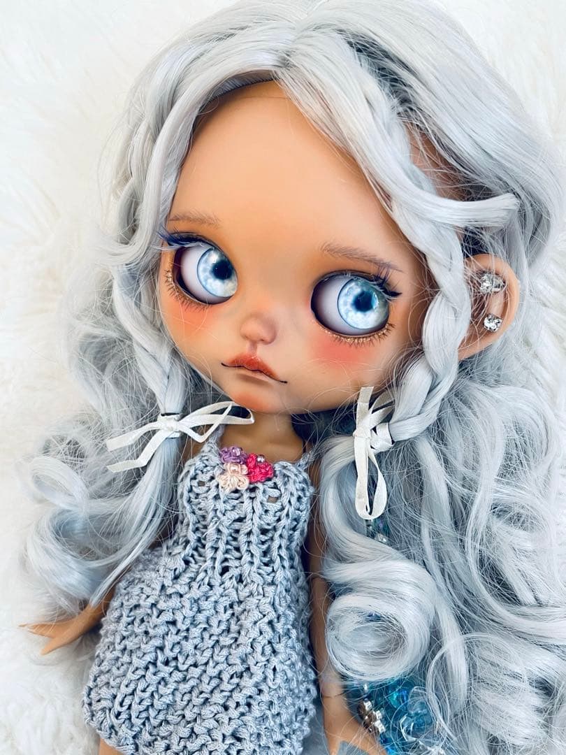 アイシードールカスタム　褐色♡雪の姫♡首位置修正あり♡パテ盛り