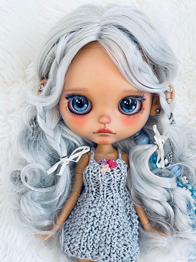 アイシードールカスタム　褐色♡雪の姫♡首位置修正あり♡パテ盛り