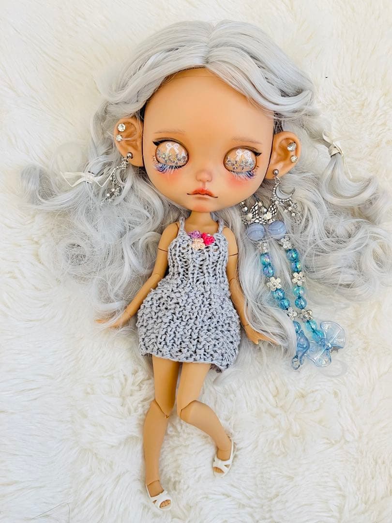 アイシードールカスタム　褐色♡雪の姫♡首位置修正あり♡パテ盛り