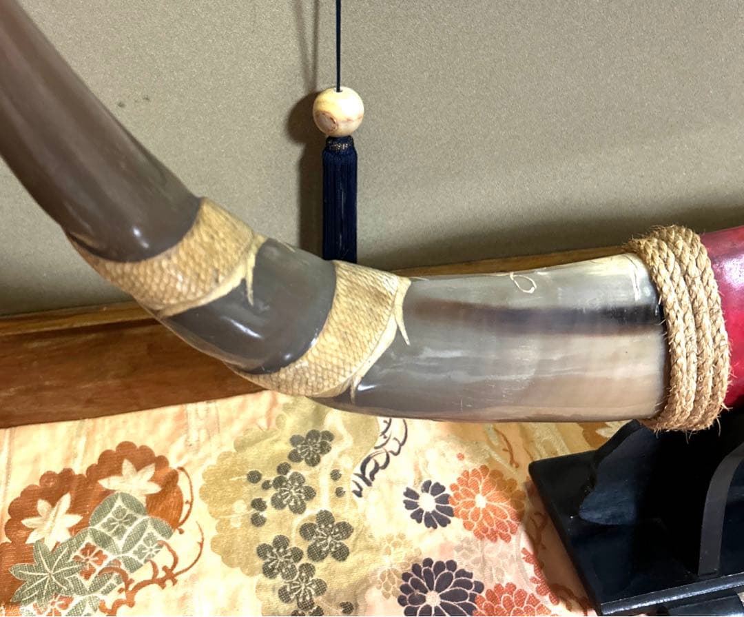 水牛 角 龍　置物 インテリア　骨董品