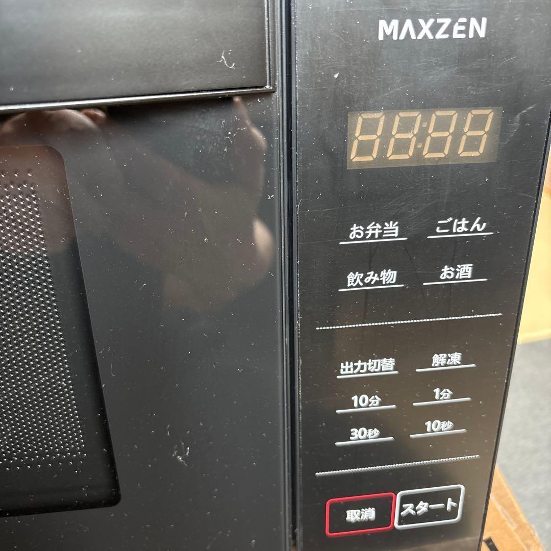 新品未使用 MAXZEN MJM18GZ01F-BK 単機能電子レンジ 保証付き