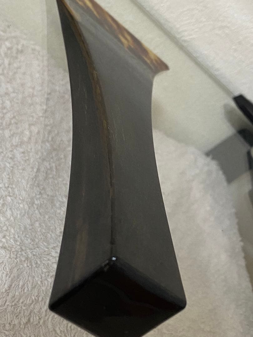 希少★鼈甲★べっ甲黒水牛一本物★三味線 ★撥★バチ★ばち★津軽三味線★