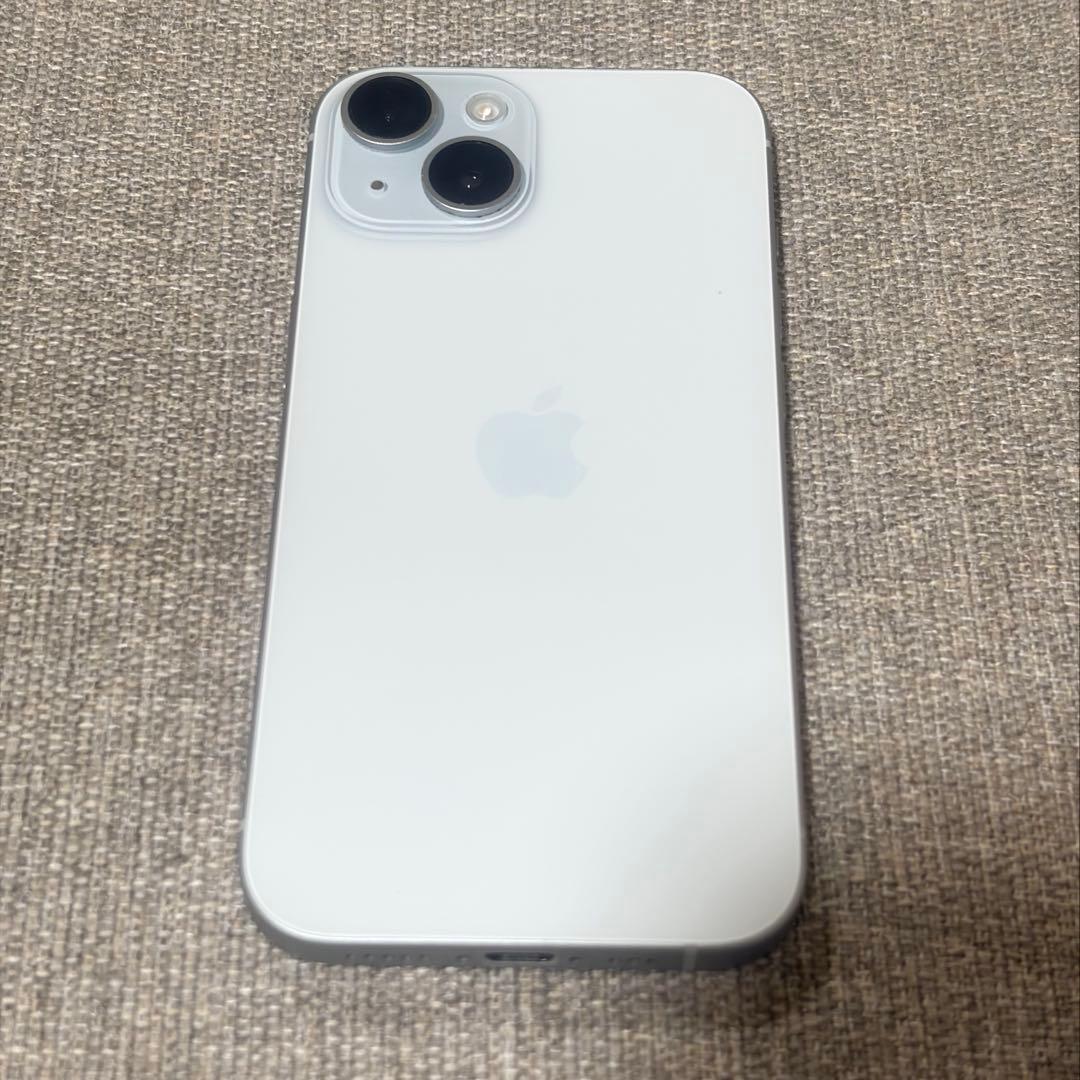 【美品】iPhone15 128GB ブルー SIMフリー 84% 箱あり