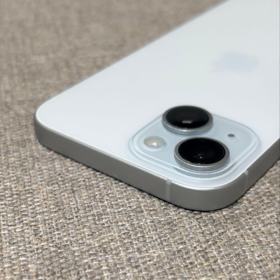 【美品】iPhone15 128GB ブルー SIMフリー 84% 箱あり