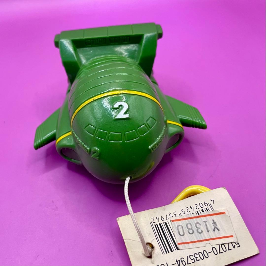 サンダーバード2号 ソフビ人形 ブルブル 東北新社 プルバックゼンマイ 希少品