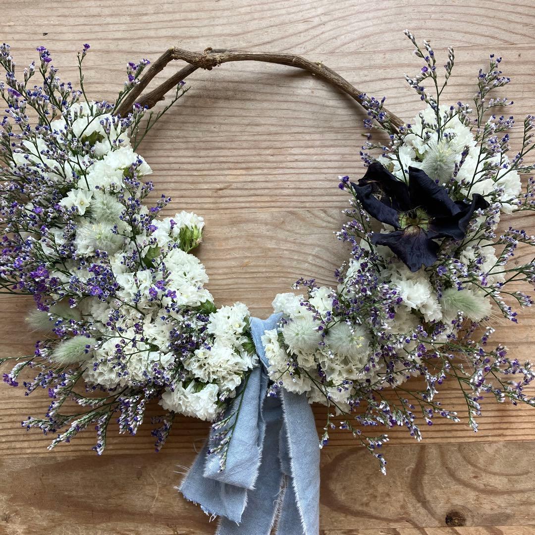 感謝SALEブルーウェーブとスターチスのリース　ハイブリットスターチス