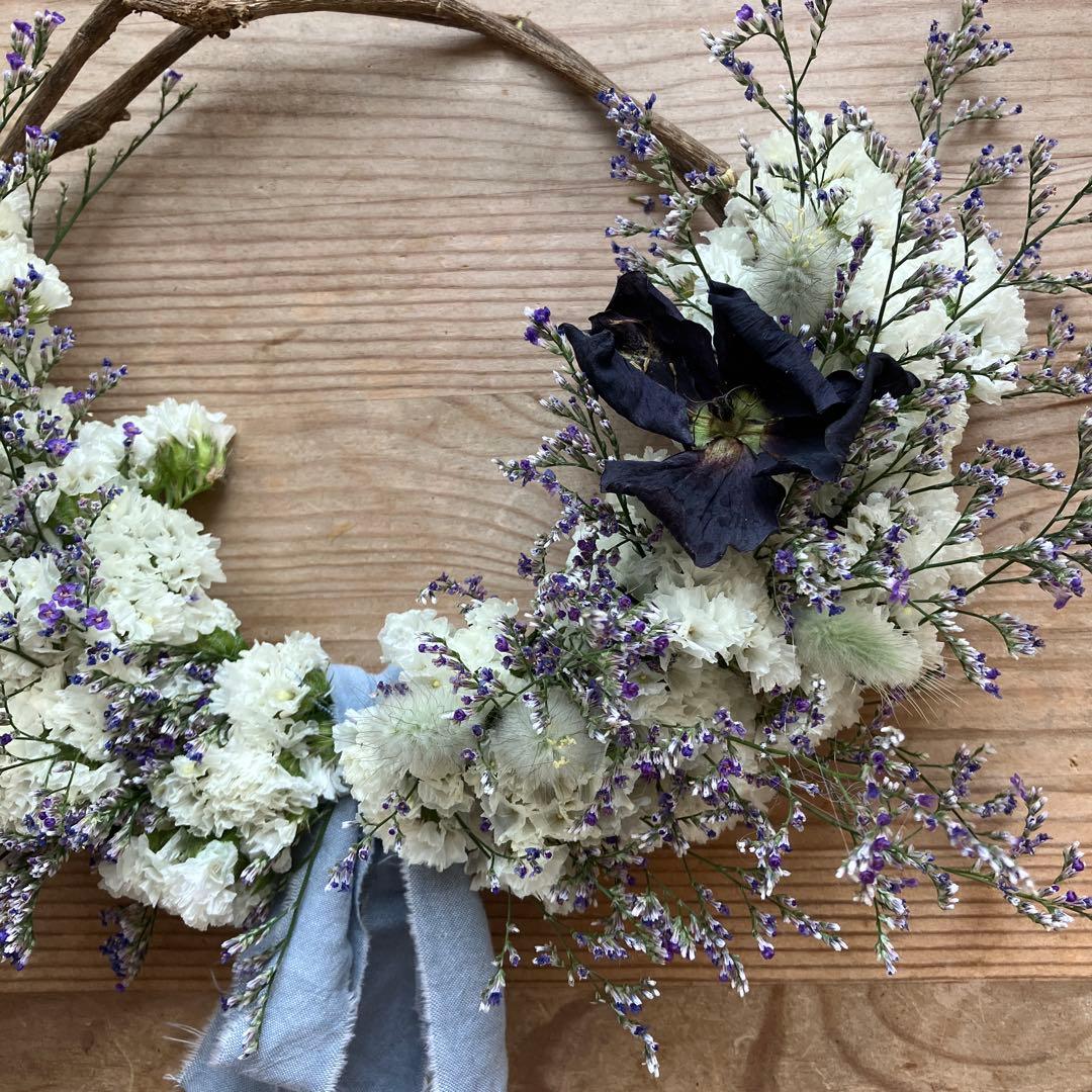 感謝SALEブルーウェーブとスターチスのリース　ハイブリットスターチス