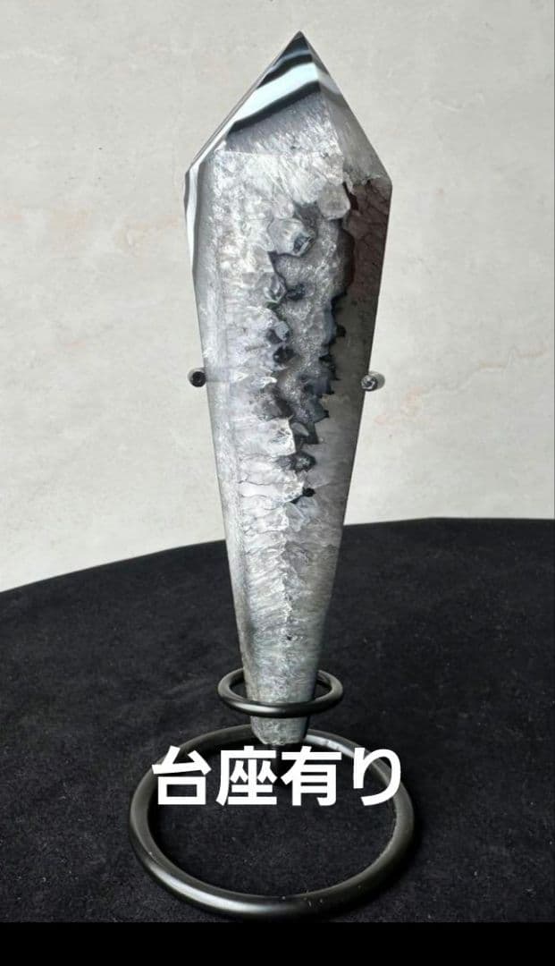 お得セット！水晶共生ブラック瑪瑙★虹多数３点セット六角柱 スフィア.オマケ有！！