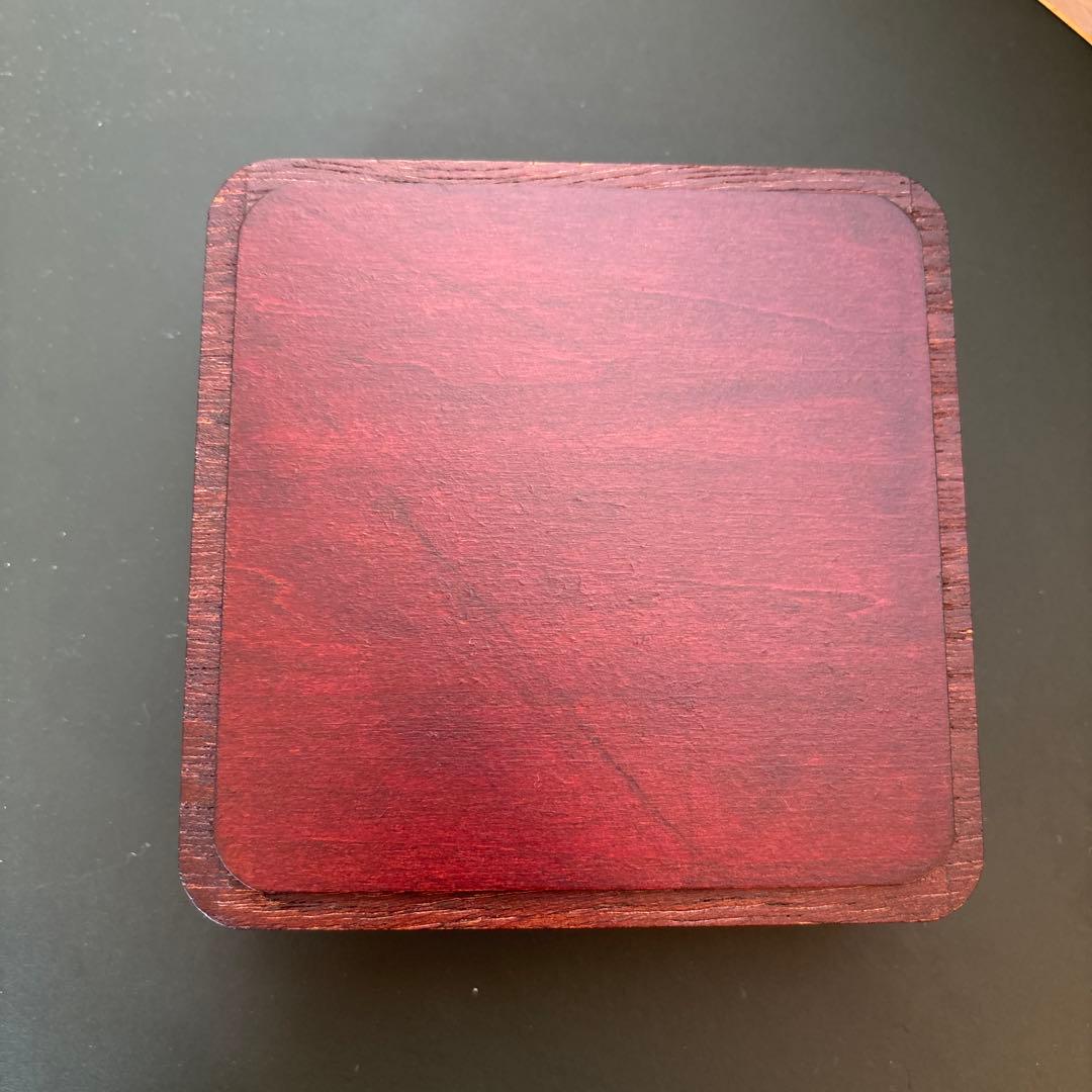 【美品/逸品】 一彫堂 軽井沢彫り 桜紋 小物入れ 小箱 二段 蓋付 伝統工芸