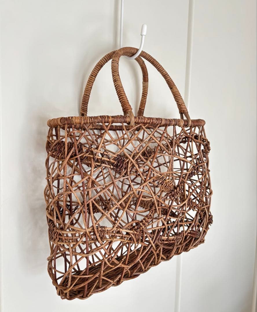 天然素材　あけび　籠バッグ