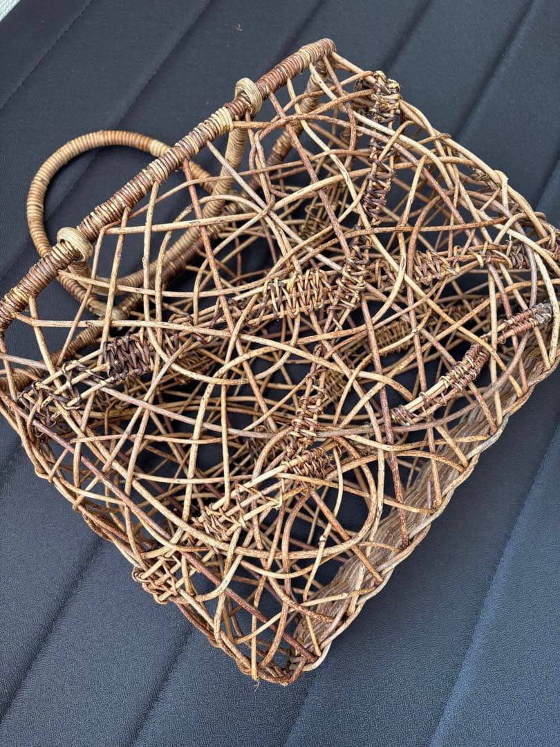 天然素材　あけび　籠バッグ
