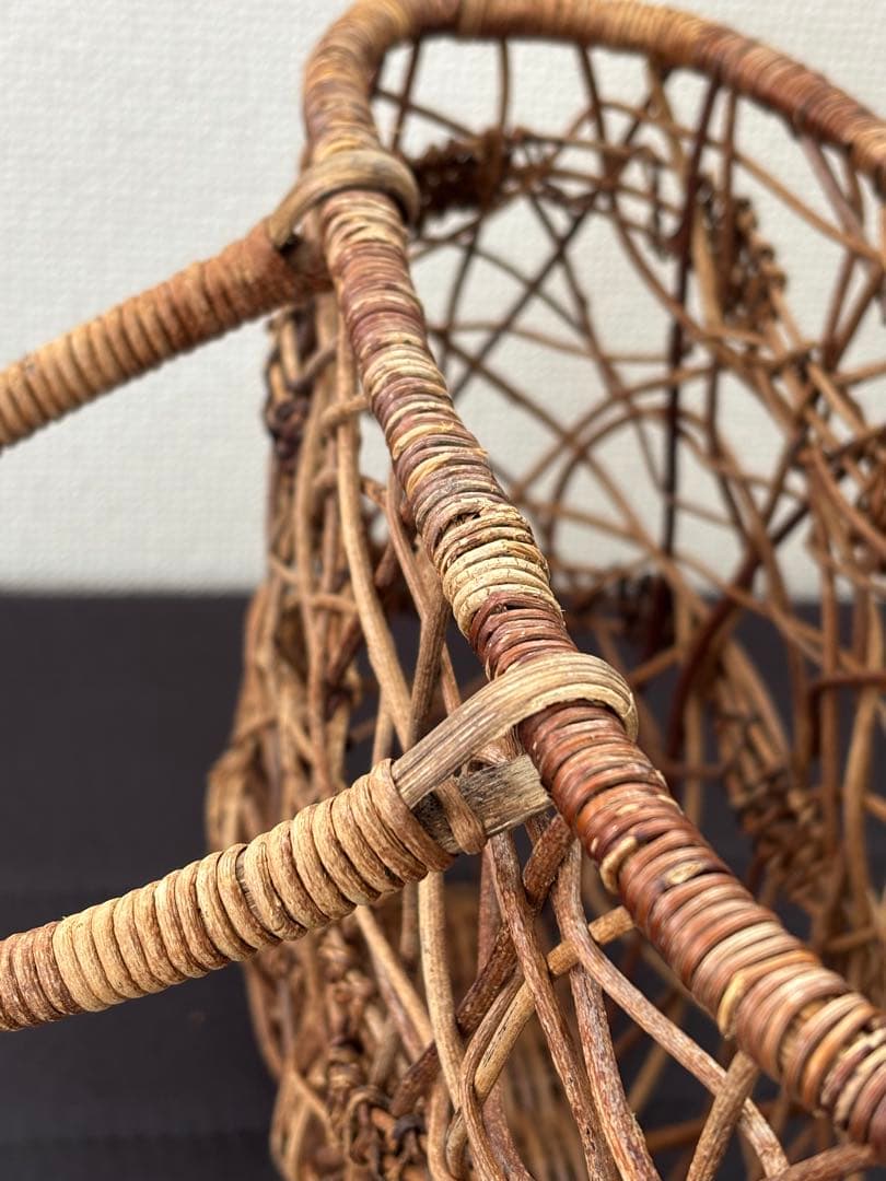 天然素材　あけび　籠バッグ