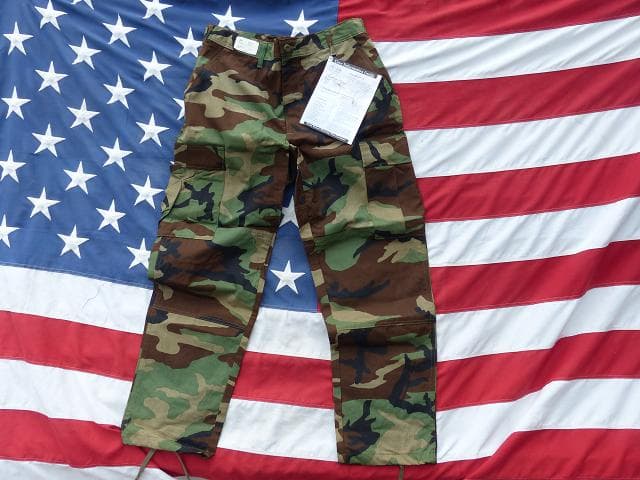 未使用 BDU パンツ ウッドランド M-R LION Apparel 114