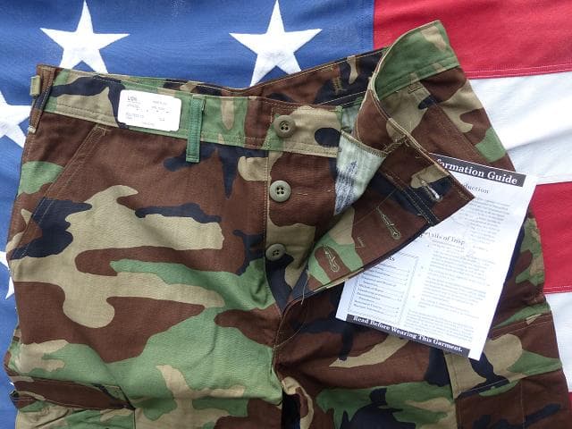 未使用 BDU パンツ ウッドランド M-R LION Apparel 114