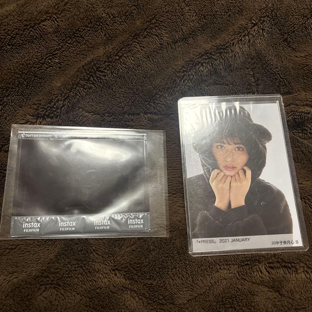 川中子奈月心 直筆 ワイドチェキ