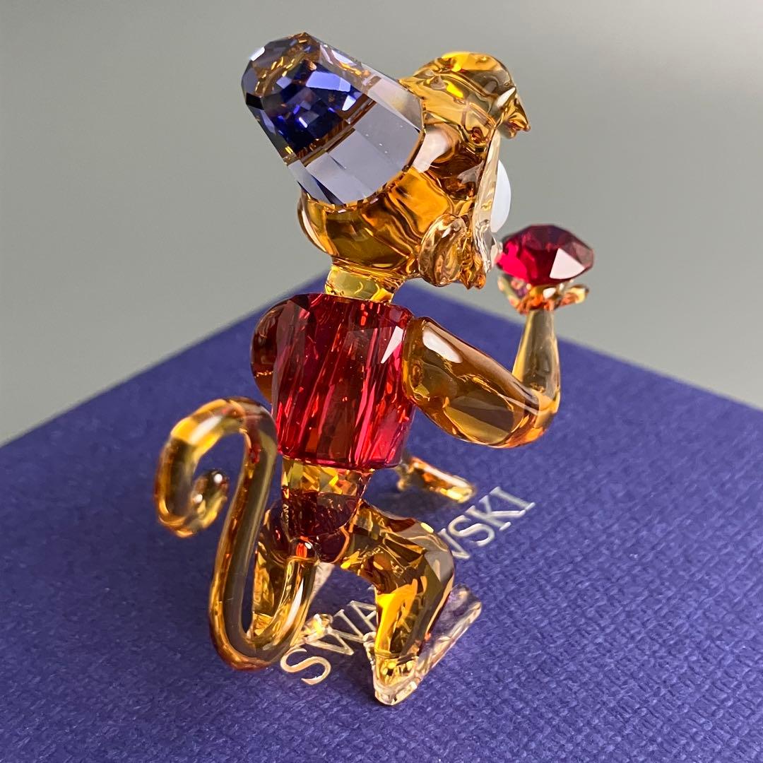 未使用 スワロフスキー アラジン ディズニー アブー クリスタル 置物 箱付