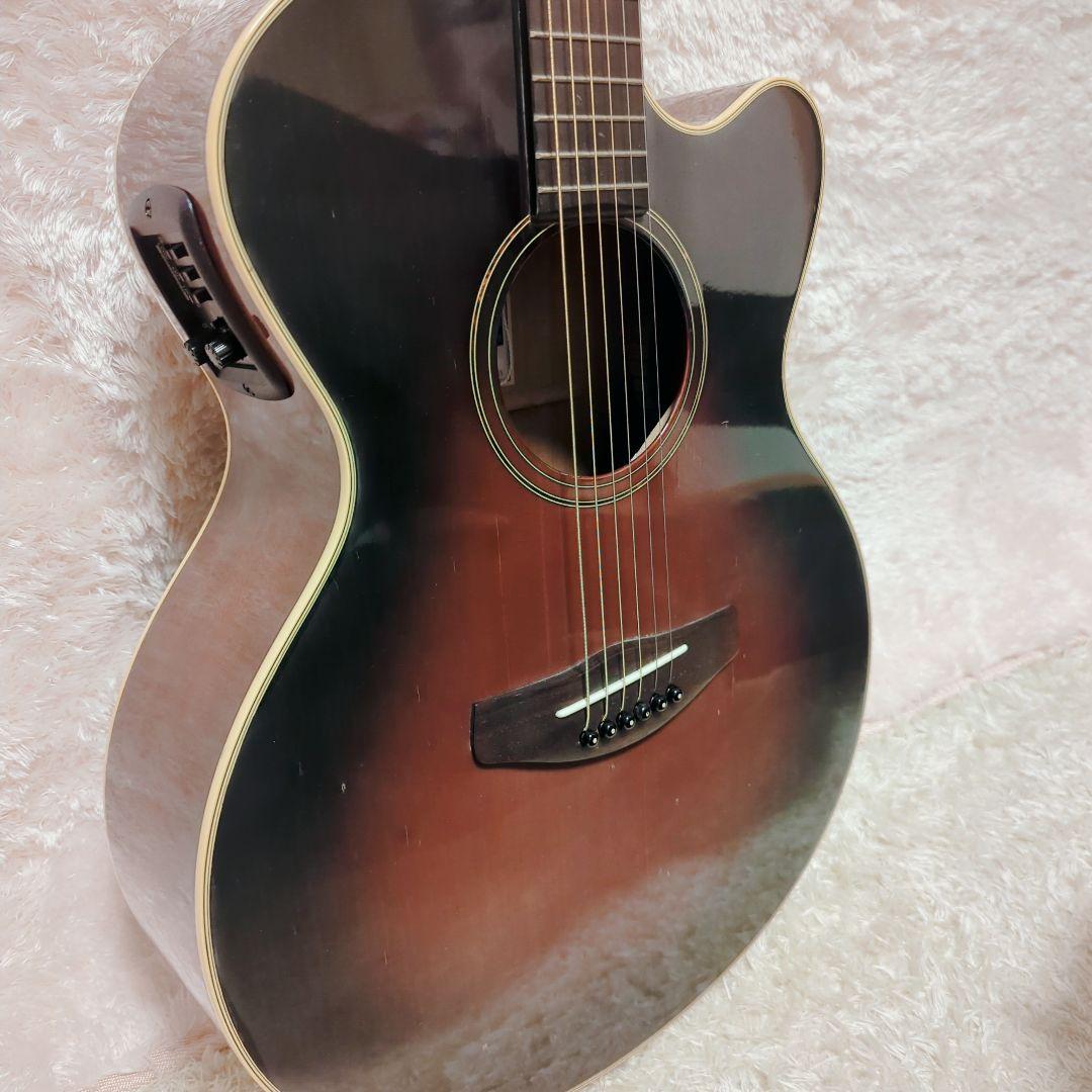 美品 ヤマハ YAMAHA ギター エレアコ CPX-5 VS ケース シールド
