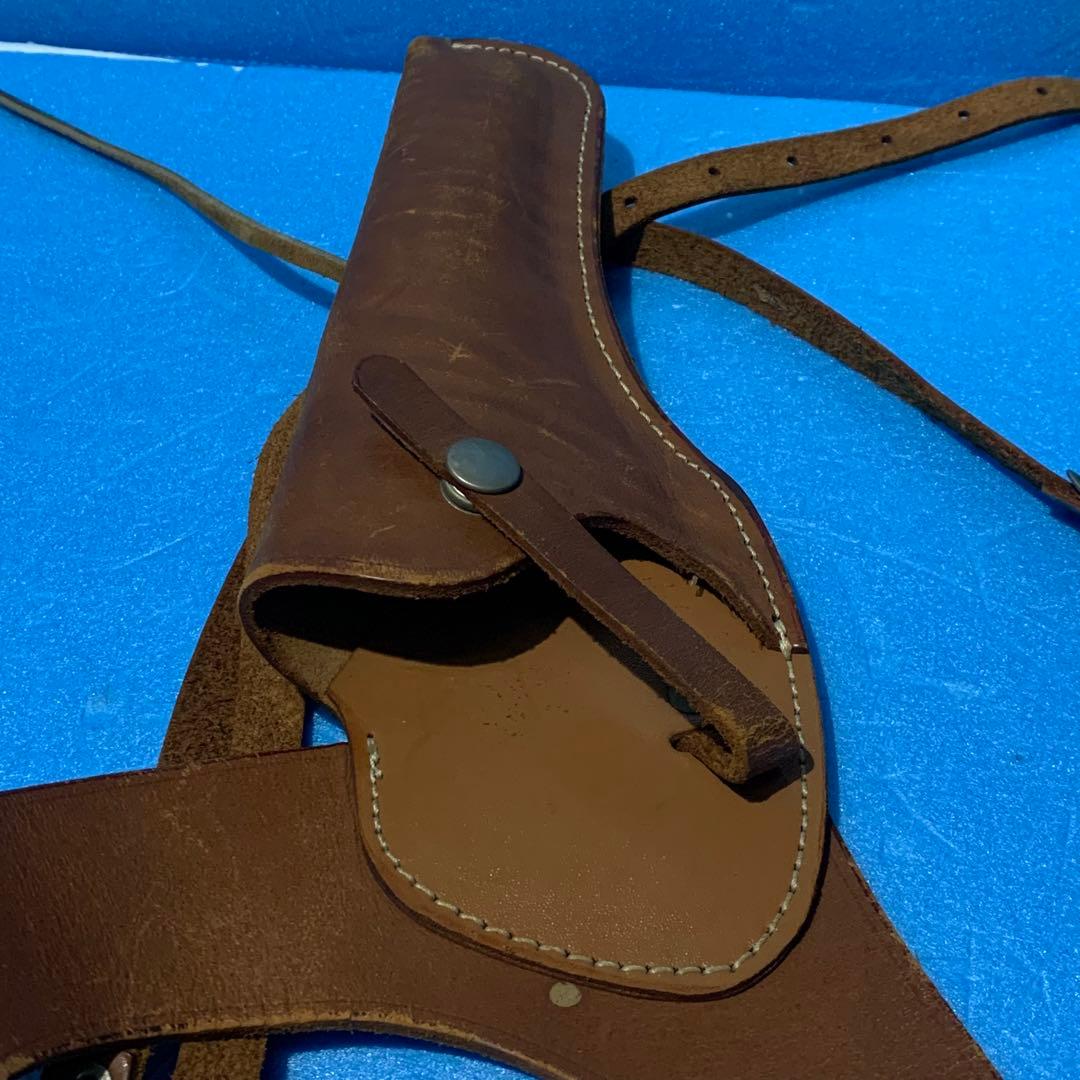 当時物　東京 CMC 本革 ホルスター