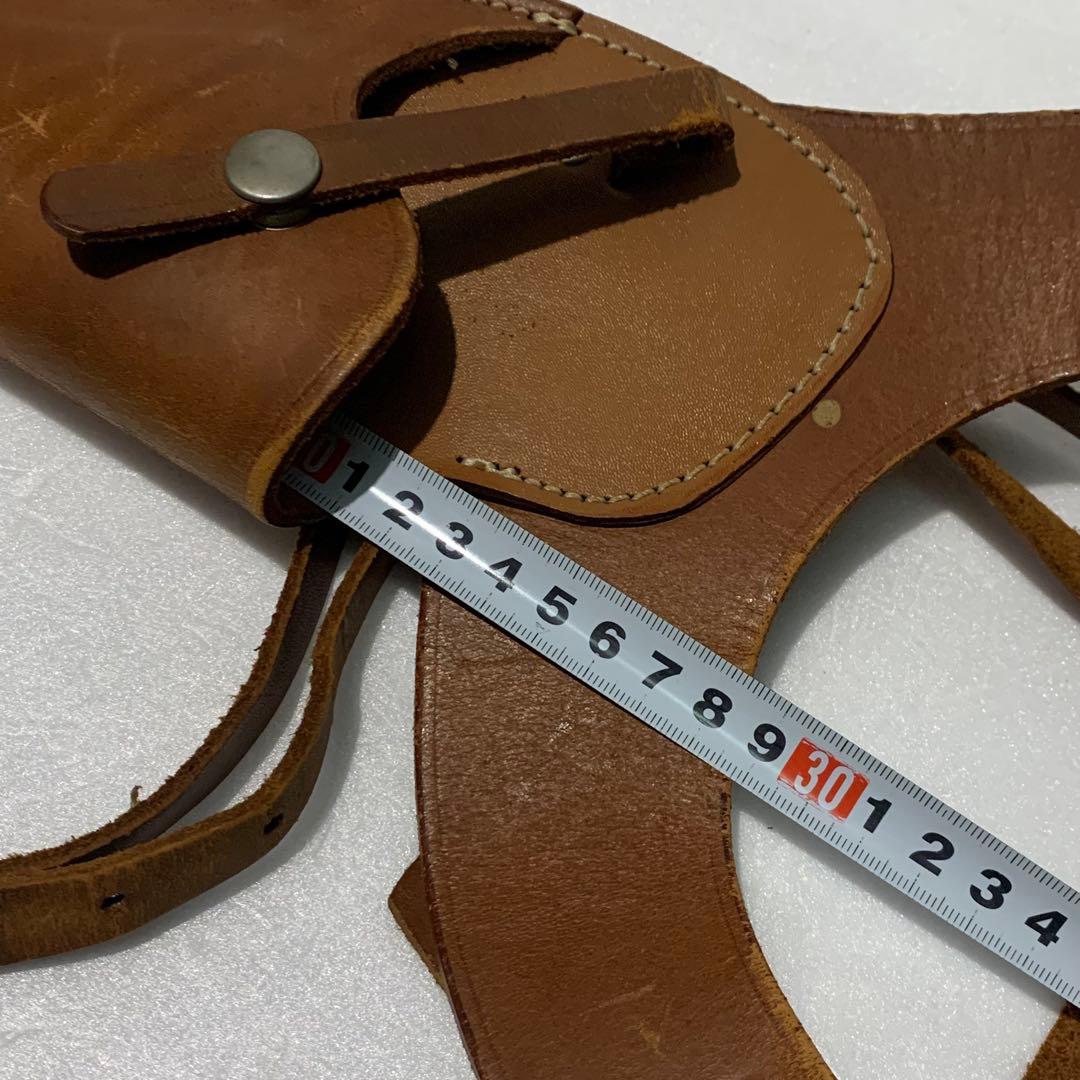 当時物　東京 CMC 本革 ホルスター