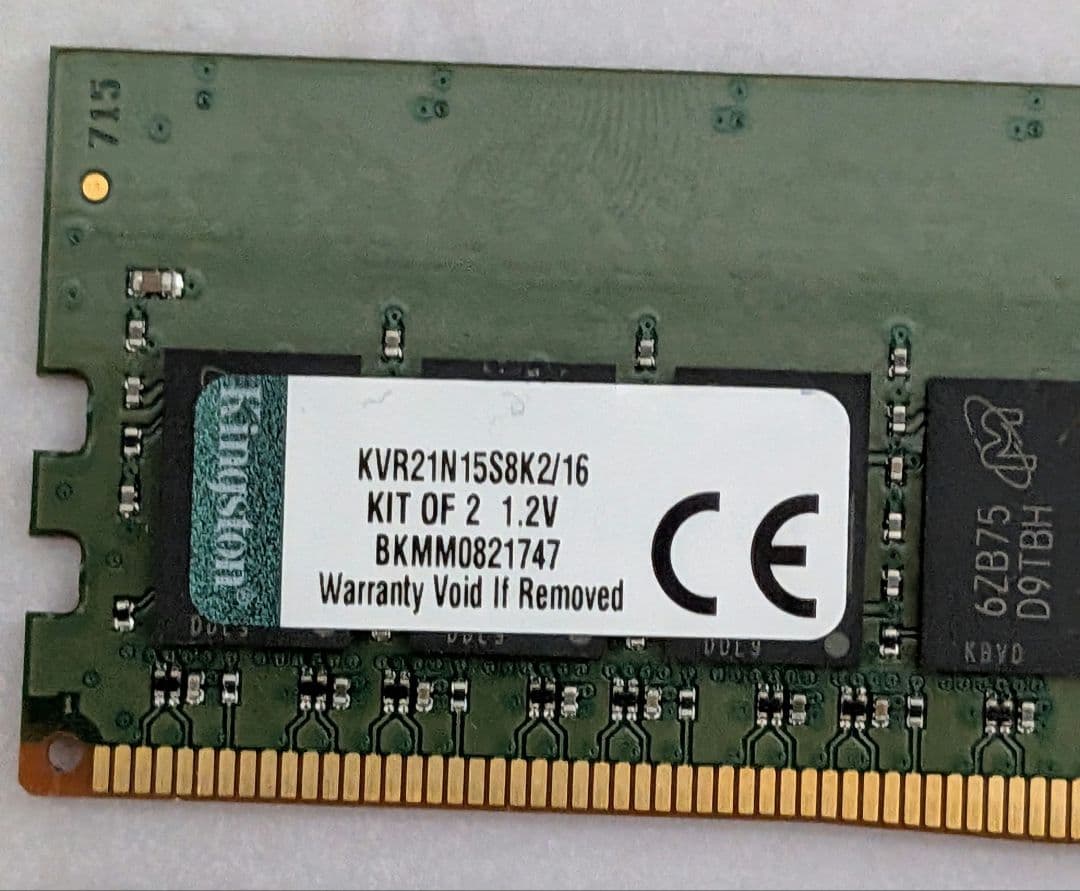 Kingston DDR4 16GB (8GB×2) 4枚セット