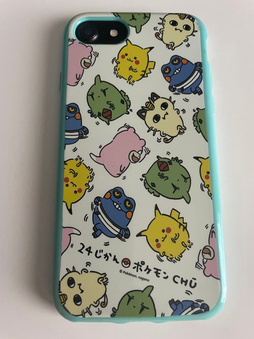 Apple iPhone 7 ブラック ポケモンケース付き