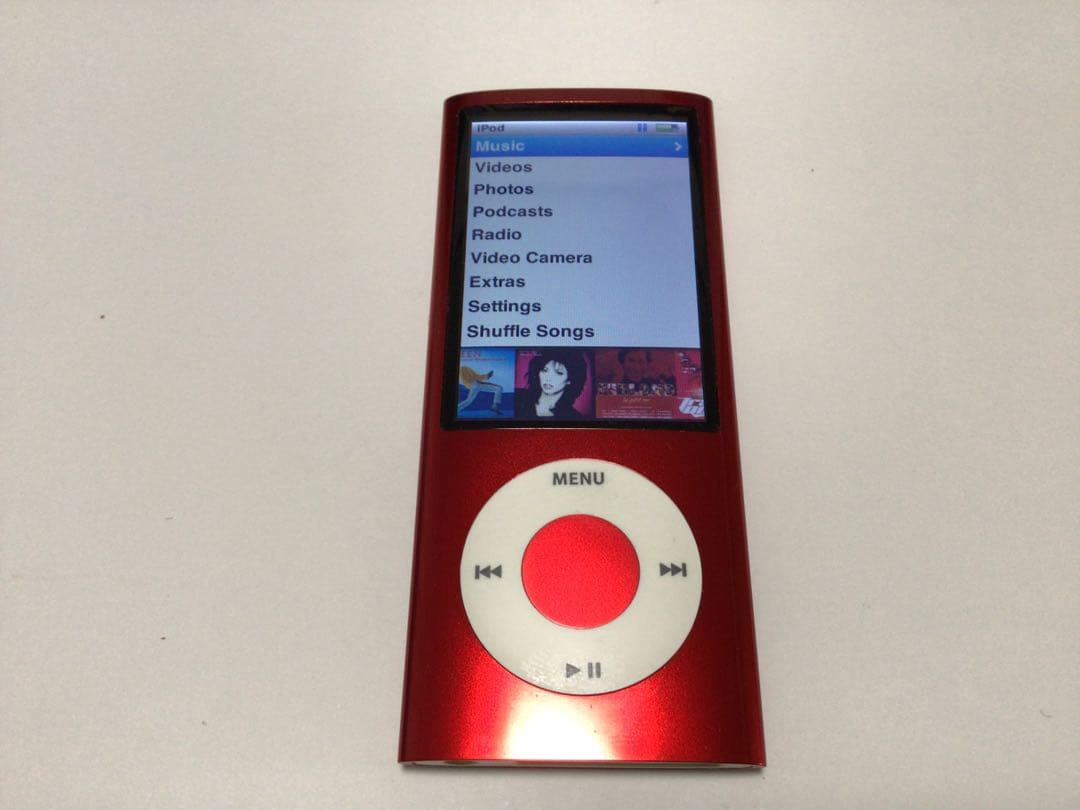 iPod nano5世代16GB レッドno.29バッテリー交換済、usb付き