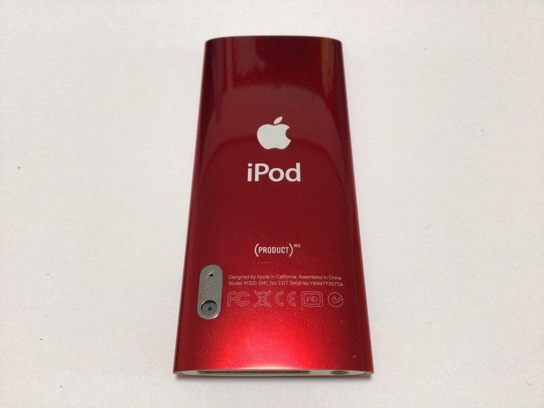 iPod nano5世代16GB レッドno.29バッテリー交換済、usb付き