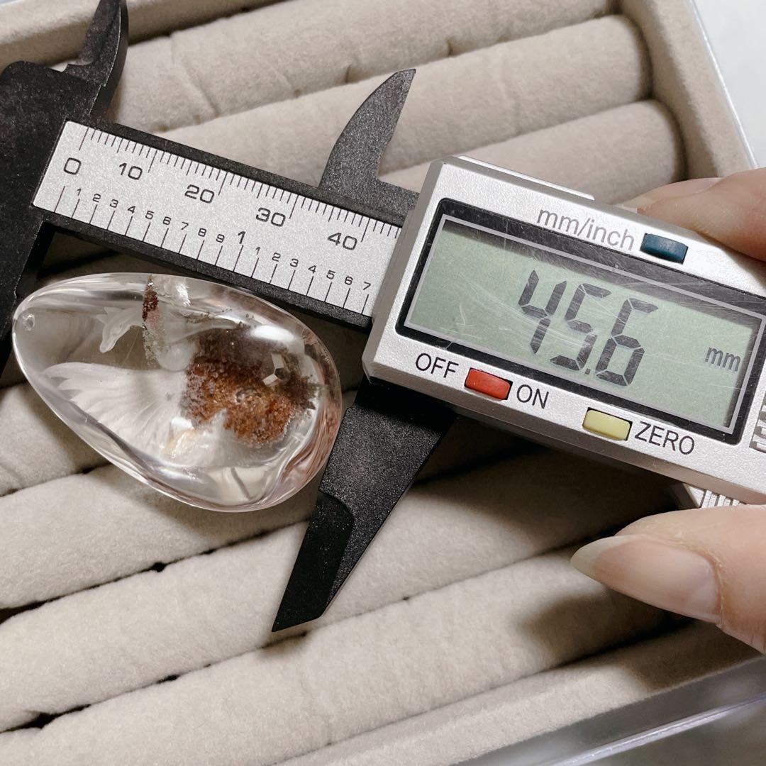 九尾の狐 狐 ガーデンクォーツ 稲荷 ペンダント トップ クォーツインクォーツ