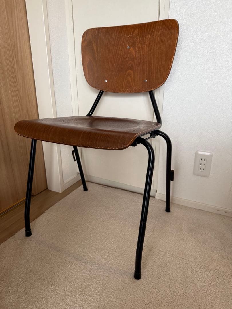 【ヴィンテージ】椅子2脚　ダイニングチェアスクールチェア