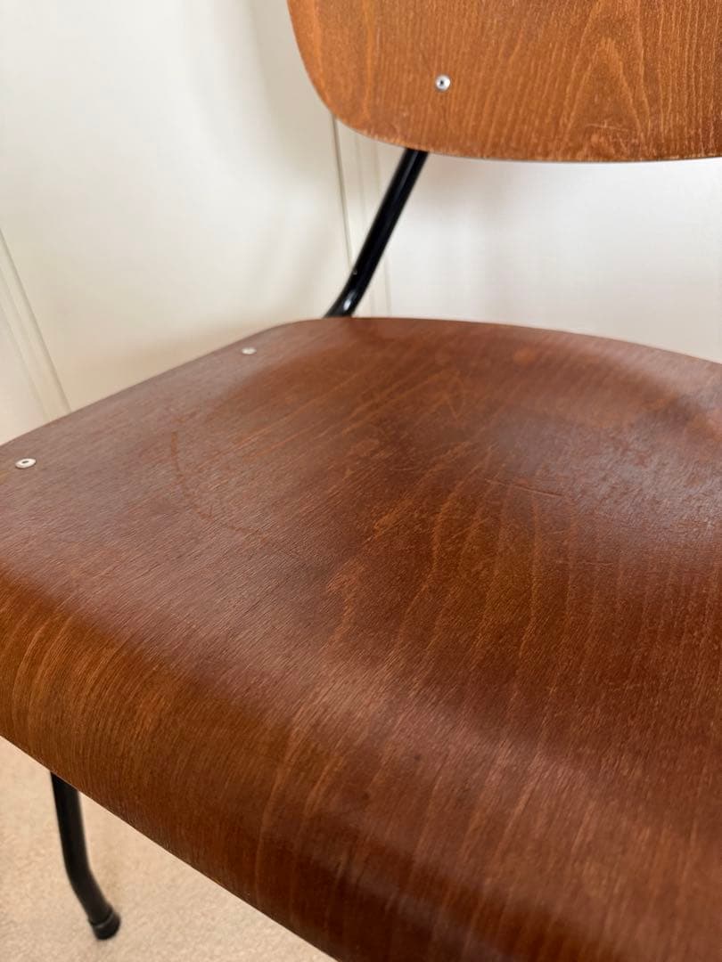 【ヴィンテージ】椅子2脚　ダイニングチェアスクールチェア