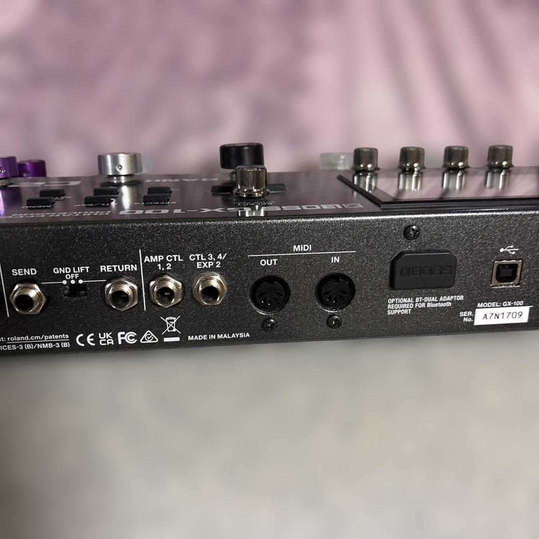 BOSS GX-100 マルチエフェクター アダプターキャリングケース付属