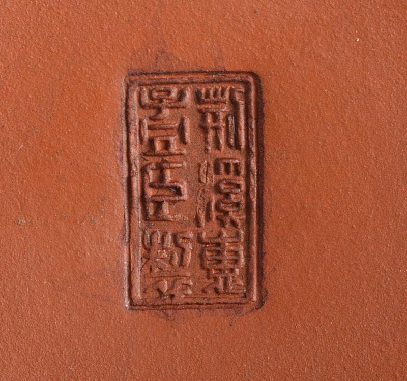 中国　荊渓恵孟臣製　紫砂　朱泥　急須　茶壷　V R4446