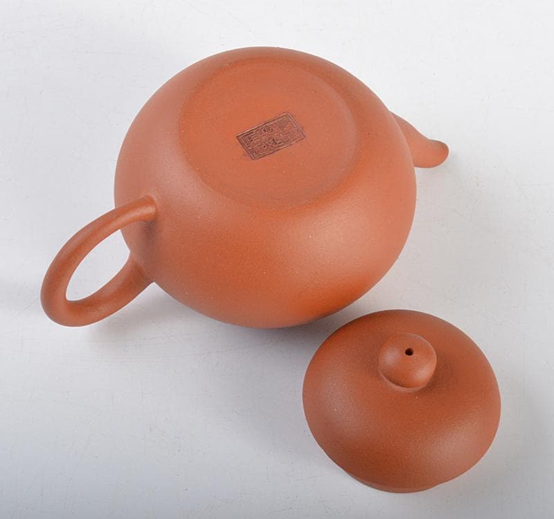 中国　荊渓恵孟臣製　紫砂　朱泥　急須　茶壷　V R4446