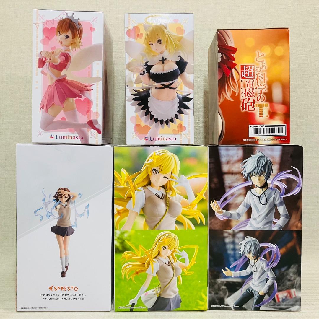 とある科学の超電磁砲　とある魔術の禁書目録　プライズフィギュア　6点セット