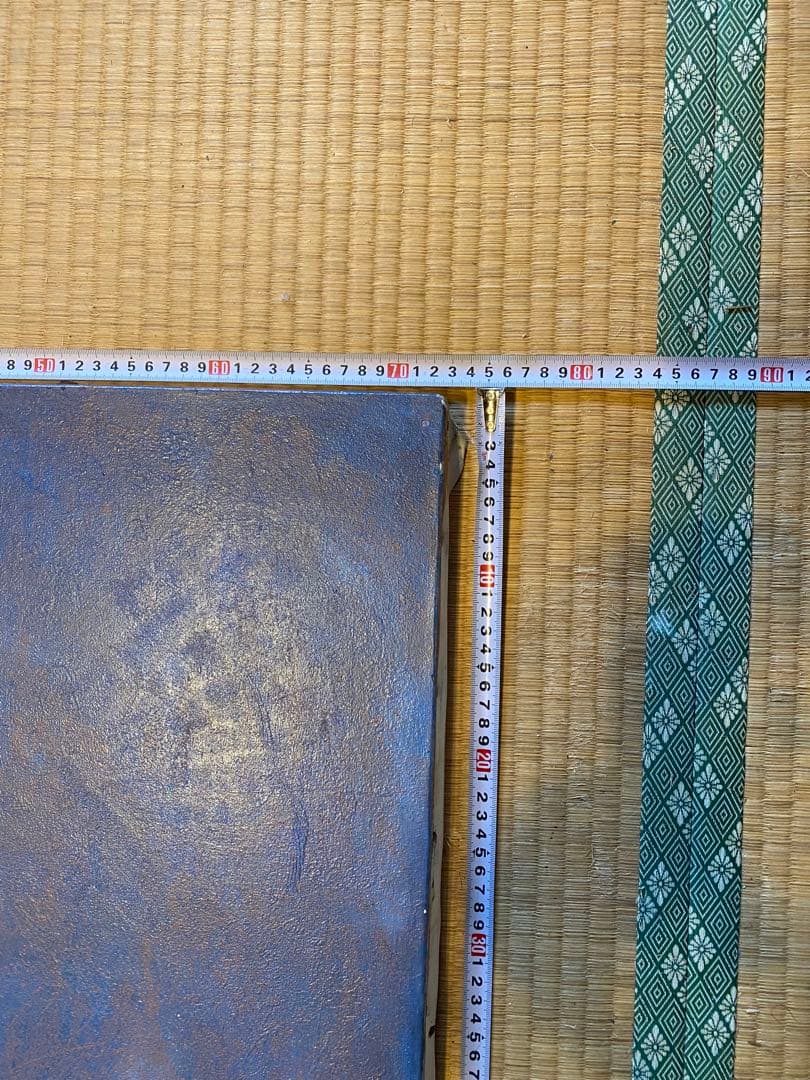 ダークブルー アクリル絵画 約73cm x 93cm 作:M.Funayama