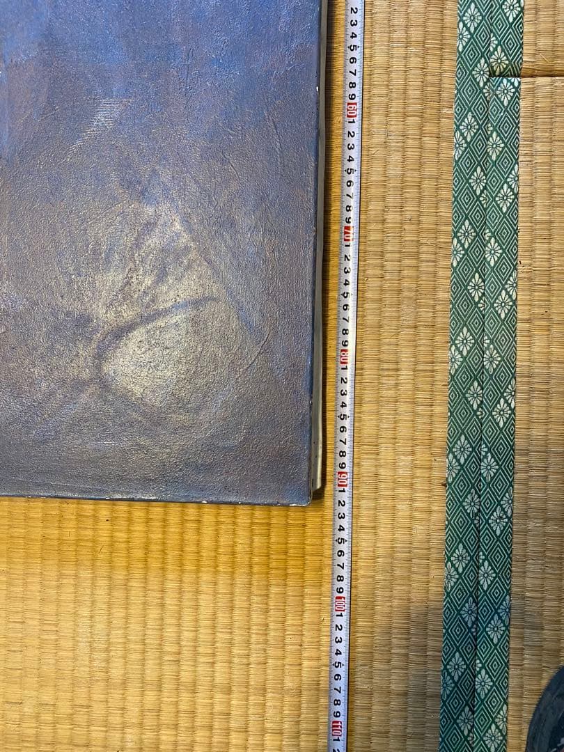 ダークブルー アクリル絵画 約73cm x 93cm 作:M.Funayama