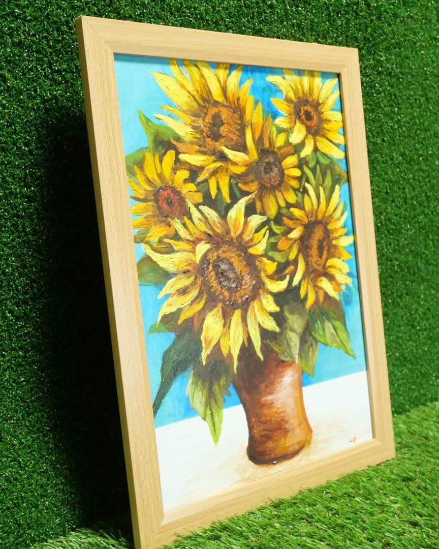 油絵 絵画 【sunflower】
