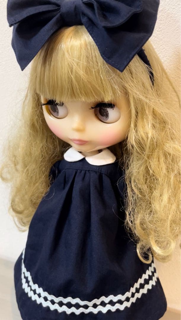 ネイビーワンピース４点セット　ブライス　服　アウトフィット