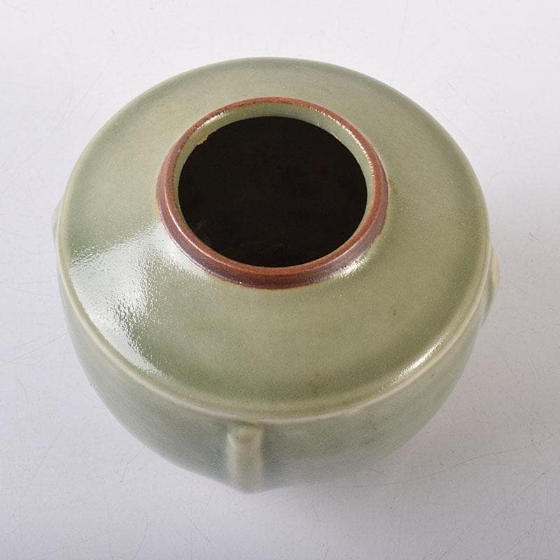 中国　龍泉窯　青磁　茶入　時代箱付　V　7316