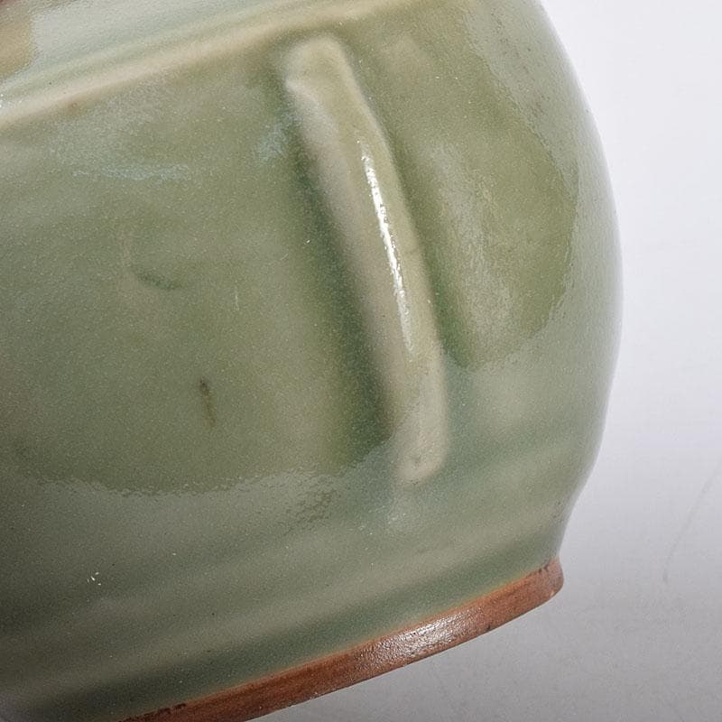 中国　龍泉窯　青磁　茶入　時代箱付　V　7316