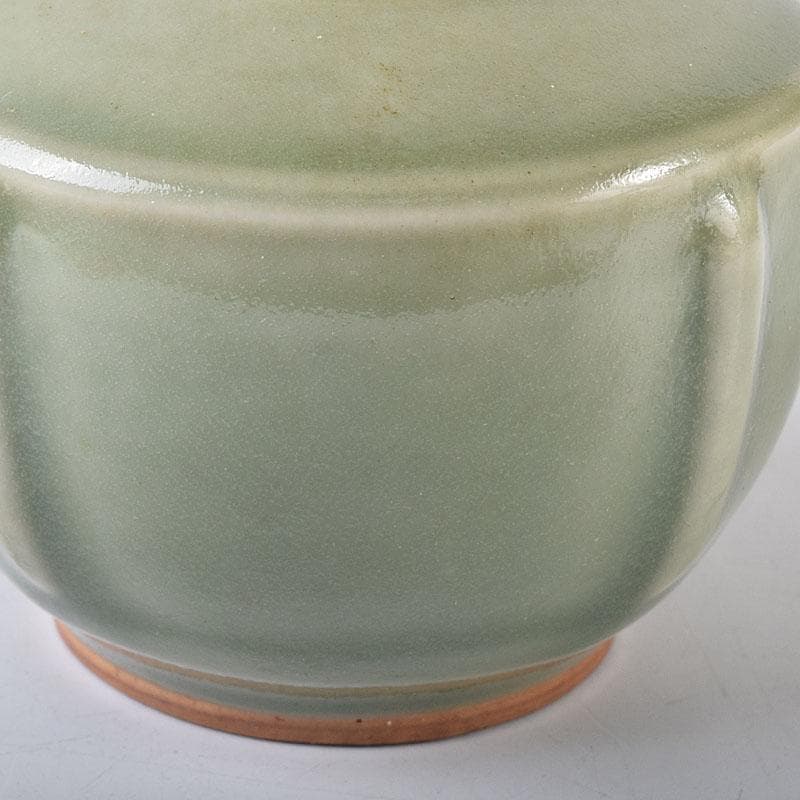 中国　龍泉窯　青磁　茶入　時代箱付　V　7316